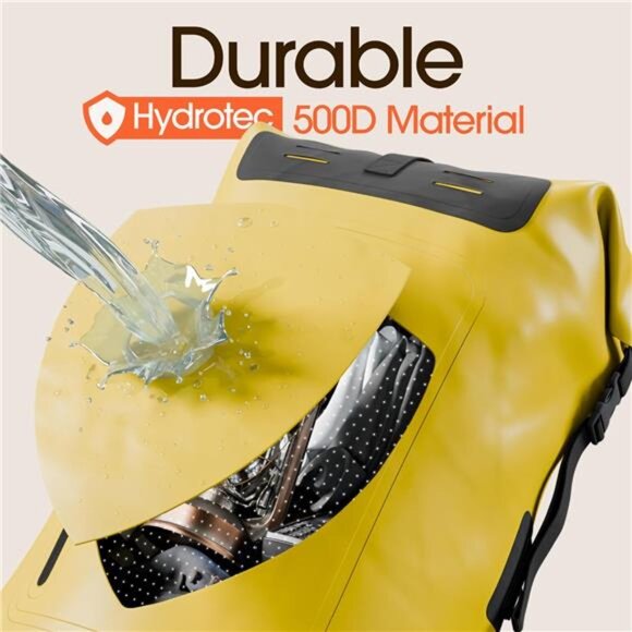 Waterproof Backpack - Heavy Duty Hiking Backpack - Roll-Top Closure Bag - Picture 4 of 7